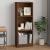 Bibliotecă cu 3 niveluri stejar maro 40x24x109 cm lemn compozit GartenMobel Dekor