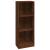 Bibliotecă cu 3 niveluri stejar maro 40x24x109 cm lemn compozit GartenMobel Dekor