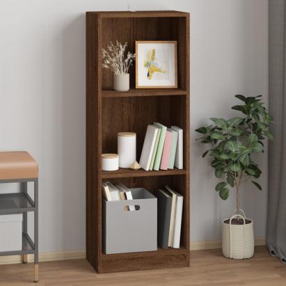 Bibliotecă cu 3 niveluri stejar maro 40x24x109 cm lemn compozit GartenMobel Dekor