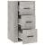Servantă, gri beton, 40x33x70 cm, lemn prelucrat GartenMobel Dekor