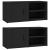 Comode TV, 2 buc., negru, 80x31,5x36 cm, lemn prelucrat GartenMobel Dekor