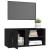 Comode TV, 2 buc., negru, 80x31,5x36 cm, lemn prelucrat GartenMobel Dekor
