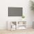 Comodă TV, alb extralucios, 80x31,5x36 cm, lemn prelucrat GartenMobel Dekor