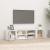 Comode TV, 2 buc., alb extralucios 80x31,5x36 cm lemn prelucrat GartenMobel Dekor