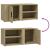 Comode TV, 2 buc., stejar sonoma, 80x31,5x36 cm, lemn prelucrat GartenMobel Dekor