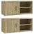 Comode TV, 2 buc., stejar sonoma, 80x31,5x36 cm, lemn prelucrat GartenMobel Dekor