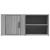 Comode TV, 2 buc., gri sonoma, 80x31,5x36 cm, lemn prelucrat GartenMobel Dekor
