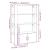 Servantă, alb, 80x30x119,5 cm, lemn prelucrat GartenMobel Dekor