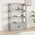 Servantă, gri beton, 80x30x119,5 cm, lemn prelucrat GartenMobel Dekor