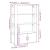 Servantă, gri beton, 80x30x119,5 cm, lemn prelucrat GartenMobel Dekor