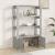 Servantă, gri beton, 80x30x119,5 cm, lemn prelucrat GartenMobel Dekor