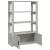 Servantă, gri beton, 80x30x119,5 cm, lemn prelucrat GartenMobel Dekor