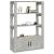 Servantă, gri beton, 80x30x119,5 cm, lemn prelucrat GartenMobel Dekor