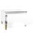 Mese laterale 2 buc. alb extralucios 50x46x35 cm lemn compozit GartenMobel Dekor