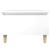 Mese laterale 2 buc. alb extralucios 50x46x35 cm lemn compozit GartenMobel Dekor