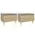 Mese laterale 2 buc. stejar sonoma 50x46x35 cm lemn compozit GartenMobel Dekor