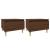 Mese laterale 2 buc. stejar maro 50x46x35 cm lemn compozit GartenMobel Dekor