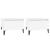 Mese laterale, 2 buc., alb, 50x46x35 cm, lemn compozit GartenMobel Dekor