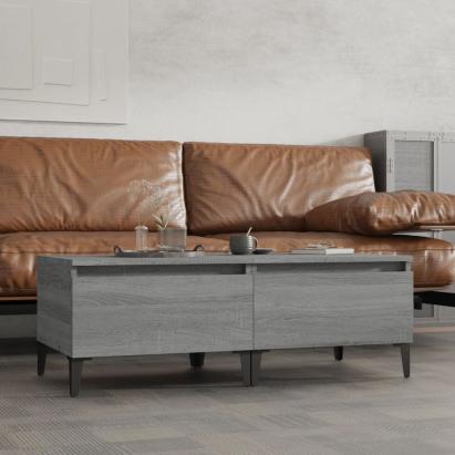 Mese laterale 2 buc. gri sonoma 50x46x35 cm lemn compozit GartenMobel Dekor