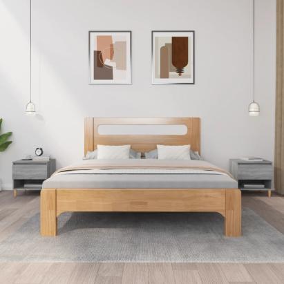 Noptiere, 2 buc., gri sonoma, 50x46x50 cm, lemn prelucrat GartenMobel Dekor