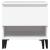 Mese laterale, 2 buc., alb, 50x46x50 cm, lemn compozit GartenMobel Dekor