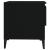 Mese laterale, 2 buc., negru, 50x46x50 cm, lemn compozit GartenMobel Dekor
