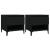 Mese laterale, 2 buc., negru, 50x46x50 cm, lemn compozit GartenMobel Dekor