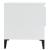 Mese laterale 2 buc. alb extralucios 50x46x50 cm lemn compozit GartenMobel Dekor