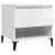 Mese laterale 2 buc. alb extralucios 50x46x50 cm lemn compozit GartenMobel Dekor