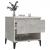 Mese laterale, 2 buc., gri beton, 50x46x50 cm, lemn compozit GartenMobel Dekor
