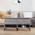 Mese laterale, 2 buc., gri sonoma, 50x46x50 cm, lemn compozit GartenMobel Dekor