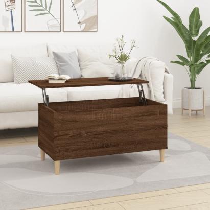 Măsuță de cafea, stejar maro, 90x44,5x45 cm, lemn compozit GartenMobel Dekor