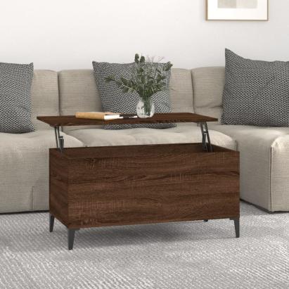 Măsuță de cafea, stejar maro, 90x44,5x45 cm, lemn compozit GartenMobel Dekor