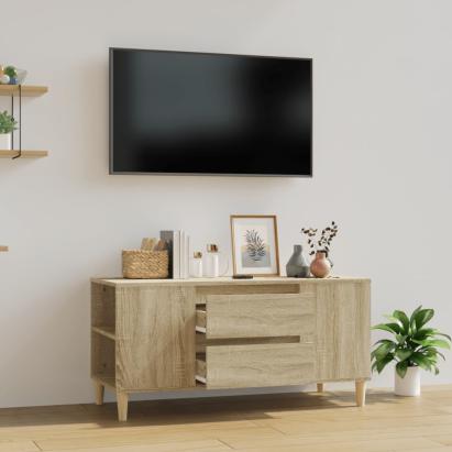 Comodă TV, stejar sonoma, 102x44,5x50 cm, lemn prelucrat GartenMobel Dekor