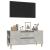 Comodă TV, gri beton, 102x44,5x50 cm, lemn prelucrat GartenMobel Dekor