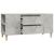 Comodă TV, gri beton, 102x44,5x50 cm, lemn prelucrat GartenMobel Dekor