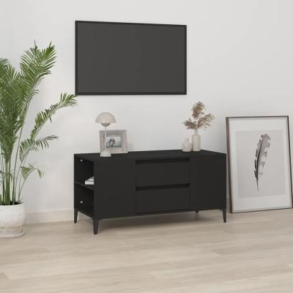 Comodă TV, negru, 102x44,5x50 cm, lemn prelucrat GartenMobel Dekor