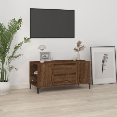 Comodă TV, stejar maro, 102x44,5x50 cm, lemn prelucrat GartenMobel Dekor