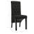 Scaune de sufragerie, 6 buc. negru, material textil GartenMobel Dekor