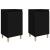 Noptiere, 2 buc, negru, 40x35x70 cm, lemn prelucrat GartenMobel Dekor