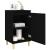 Noptiere, 2 buc, negru, 40x35x70 cm, lemn prelucrat GartenMobel Dekor