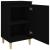 Noptiere, 2 buc, negru, 40x35x70 cm, lemn prelucrat GartenMobel Dekor
