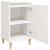 Noptiere, 2 buc., alb extralucios, 40x35x70 cm, lemn prelucrat GartenMobel Dekor