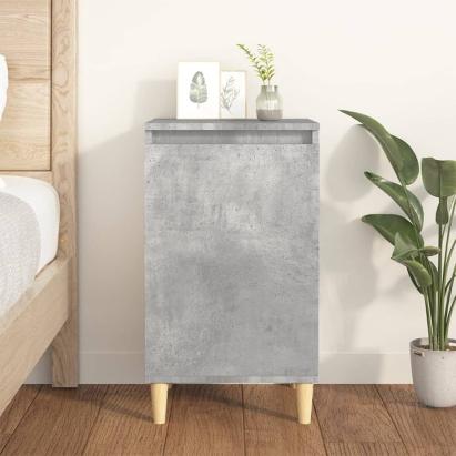 Noptieră, gri beton, 40x35x70 cm, lemn prelucrat GartenMobel Dekor