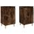 Noptiere, 2 buc., stejar afumat, 40x35x70 cm, lemn prelucrat GartenMobel Dekor
