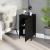 Noptiere, 2 buc, negru, 40x35x70 cm, lemn prelucrat GartenMobel Dekor