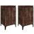 Noptiere, 2 buc., stejar afumat, 40x35x70 cm, lemn prelucrat GartenMobel Dekor