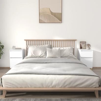 Noptiere, 2 buc., alb, 40x35x70 cm GartenMobel Dekor