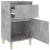 Noptiere, 2 buc., gri beton, 40x35x70 cm GartenMobel Dekor