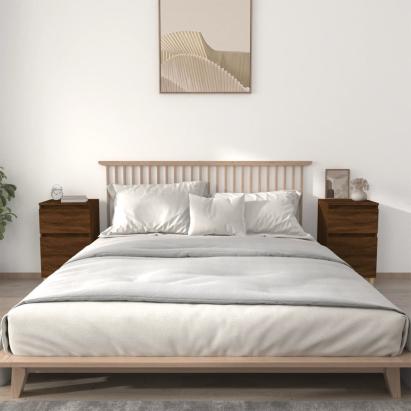 Noptiere, 2 buc., stejar maro, 40x35x70 cm GartenMobel Dekor